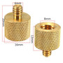 3/8 Inch Female to 1/4 Inch Male Tripod Thread Reducer Adapter Brass Copper