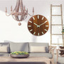 Wooden Wall Clock Glow In The Dark Silent Quartz Indoor Living Room Luminous