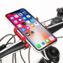 Xmund XD-BL5 Aluminum Alloy Phone Holder 3.5"-6.5" Adjustable Phone Clip Stand Shockproof Portable Phone Bracket For Cycling Bicycle