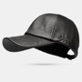 Men PU Leather Vintage Baseball Cap Personality Hat