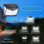 208 LED Solar Power PIR Motion Sensor Wall Light Outdoor Garden Lamp Waterproof