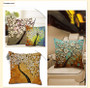 Honana WX-136 45x45cm 3D Vintage Flower Elephant Cotton Linen Pillow Case Cushion Cover Home Car Decor