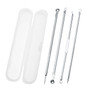 Acne Needle Set 4PCS Blackhead Acne Remover Extractor Pimple Comedone Removal Tool Kit for Facial Care Skin