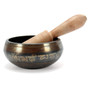 Brass Tibetan Yoga Singing Bowl Buddhist Resonance Chakra Meditation With Hammered