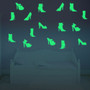12PCS 7x8cm Fluorescent Glow High-heeled Shoes Wall Sticker