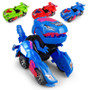 HG-788 Electric Deformation Dinosaur Chariot Deformed Dinosaur Racing Car Children's Puzzle Toys with Light Sound