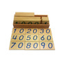 Baby Toys Montessori Math Digital Wooden Cards with Box Educational Early Learning Toys