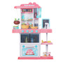 72CM Height 43 Pcs ABS Plastic Simulation Spraying Kitchen Cooking Educational Toy with Sound Light for Kids Gift
