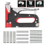 3 in 1 Heavy Duty Staple Guns 600 Nails Upholstery Stapler Tacker Hand Tool Kit