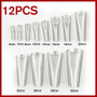 12 PCS Silicone Sealant Nozzle Glue Remover Scraper Caulk Nozzle Caulking