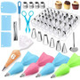 72Pcs Cake Decorating Tools Set DIY Cake Piping Tips Turntable Rotating Cake Tools