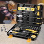 78PCS Socket Wrench Tool Set Auto Repair Mixed Tool Combination Package Hand Tools Kit with Plastic Toolbox Storage Case