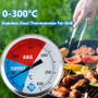 Bakeey 300℃ 2'' Stainless Steel Barbecue BBQ Smoker Grill Thermometer Household Oven Thermometers Temperature Gauge Baking Gadget