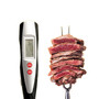 Loskii KCH-203 BBQ Instant Read Digital Blue Backlit Kitchen Meat Thermometer with Long Forks
