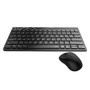 Rapoo 8000S 2.4G Wireless Keyboard & Mouse Set 78 Keys Keyboard 1000DPI Mouse Office Business Keyboard Mouse Combo for Computer Laptop PC (Black)