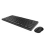 Rapoo 8000S 2.4G Wireless Keyboard & Mouse Set 78 Keys Keyboard 1000DPI Mouse Office Business Keyboard Mouse Combo for Computer Laptop PC (Black)