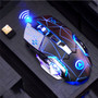 YINDIAO A4 2.4G Wireless Gaming Mouse Ergonomic 6 Buttons LED 1600DPI Computer Rechargeable Gamer Mice Silent Mouse for PUBG FPS Games