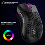 K-snake BM600 2.4G Wireless Rechargeable Mouse Hollow Honeycomb 1600DPI 7 Buttons Ergonomic RGB Optical Mice for Computer Laptop PC Gamer