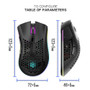 K-snake BM600 2.4G Wireless Rechargeable Mouse Hollow Honeycomb 1600DPI 7 Buttons Ergonomic RGB Optical Mice for Computer Laptop PC Gamer