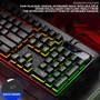 YINDIAO VG46 Wired Mechanical  Keyboard & Mouse Set 104 Keys Gaming Keyboard Ergonomic Mouse Combo Home Office Kit for Laptop Computer PC