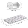 Wireless Keyboard and Mouse Combo 2.4G Ultra Slim Compact Portable Cordless Keyboard for PC Desktop Computer Notebook Laptop