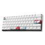 4 Keys Coral Sea Supplement Keycap Set OEM Profile PBT Sublimation Keycaps for Mechanical Keyboard