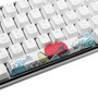 4 Keys Coral Sea Supplement Keycap Set OEM Profile PBT Sublimation Keycaps for Mechanical Keyboard