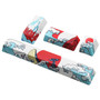 4 Keys Coral Sea Supplement Keycap Set OEM Profile PBT Sublimation Keycaps for Mechanical Keyboard