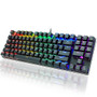 METOO Z56 89 Keys Mechanical Keyboard Wired RGB Backlit with Numpad Anti-ghosting English Russian Gaming Keyboard