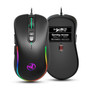 HXSJ J300 Wired Gaming Mouse 7 Button Macro Programming Mouse 6400DPI Colorful RGB Backlight USB Wired Mouse