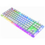 GamaKay K87 87 Keys Mechanical Gaming Keyboard Hot Swappable Type-C Wired USB 3.1 Translucent Glass Base Gateron Switch ABS Two-color Keycap RGB Gaming Keyboard