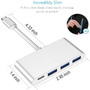 Bakeey 4-in-1 USB-C HUB Docking Station Adapter OTG Convertor With USB-C PD Power Delivery / USB 3.0 *3 For iPhone 12 12Pro Laptop Macbook