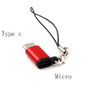 Bakeey Type-C Adapter Typec to Micro USB Convertor with Keychain For Huawei P30 P40 MI10 Note 9S