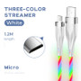 JOYROOM S-1224N3 Streamer Data Cable Type-C Micro USB Transmission Data Line Fast Charging Cord For Huawei P30 P40 Pro MI10 Note 9S