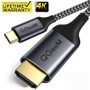 QGEEM USB C to HDMI Cable 4K Type C HDMI Thunderbolt3 Converter Line For MacBook Huawei Mate 30 P30 P40 Pro