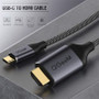 QGEEM USB C to HDMI Cable 4K Type C HDMI Thunderbolt3 Converter Line For MacBook Huawei Mate 30 P30 P40 Pro