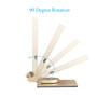 10W 2 Coils 360 Degree Rotation 9V Qi Wireless Fast Charger Desktop Holder for iPhone X 8 Plus S8 S9