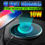 10W Qi Wireless Fast Charging Charger Pad with LED Light for Samsung S8 S9 Note 8 for iPhone 8