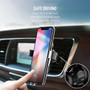 Qi Wireless 360° Gravity Car Fast Charger Mount Holder for iPhone X 8 for Samsung Note 8
