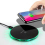 Bakeey 10W LED Light Fast Charging Wireless Charger For iPhone 8 Plus XS 11Pro Huawei P30 Mate 30 5G 9Pro S10+ Note 10 5G