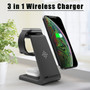 Bakeey QI 10W Fast Charge 3 In 1 Wireless Charger Charger Dock For Samsung Wireless Charge Stand   For Iphone for Apple Watch for Airpods Pro