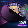 Elough 10W Qi Wireless Charger LED Indicator Fast Charging Wireless Charger Pad for iPhone 12 Pro for Samsung Galaxy Note S20 ultra