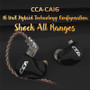 CCA CA16 3.5mm Wired Earphones 16 Drivers 7BA+1DD In Ear Earphone Hifi DJ Monitor Music Stereo Earbuds Headphone