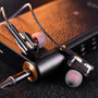 QKZ AK4 Metal Stereo Dual Dynamic Drivers Wired Earphone Super Bass In-ear Earbuds With Mic for Mobile Phone MP3 MP4
