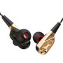 QKZ CK8 Wired Dual Moving Coil Heavy Bass Stereo In-ear Earphone with Microphone Line Control