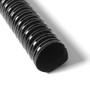 Black Air Ducting Pipe Flexible Silicone Hose 1M Length Hot And Cold Cooling Transfer Extractor