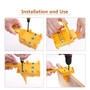 ABS Plastic Dowel Jig Set 6 8 10mm Wood HSS Drill Bits Woodworking Jig Pocket Hole Jig Drill Guide Tool For Carpentry