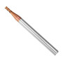 Drillpro 5pcs 2mm 4 Flutes Tungsten Carbide End Mill Cutter HRC55 AlTiN Coating End Mill Cutter