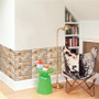 3D Wall Sticker PVC Self-adhesive Living Room Bedroom Brick Wallpaper House Decorations