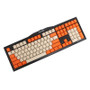 108 Key PBT Top Printed Keycaps Orange Keycap Set for Mechanical Keyboard